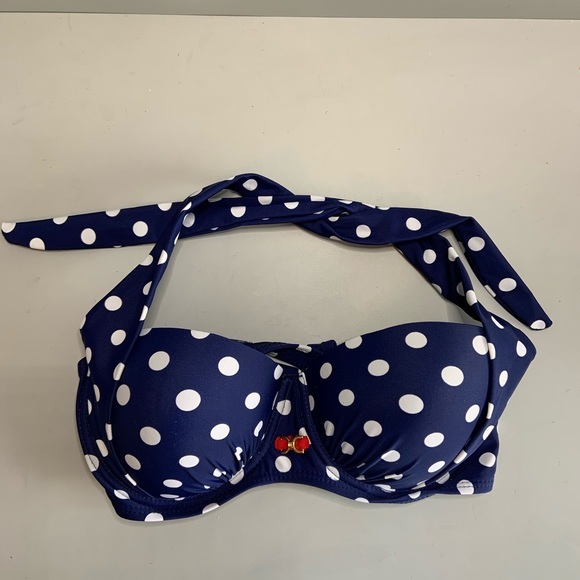 Coral Tropics by Apollo bikini top. Size L - Picture 1 of 7